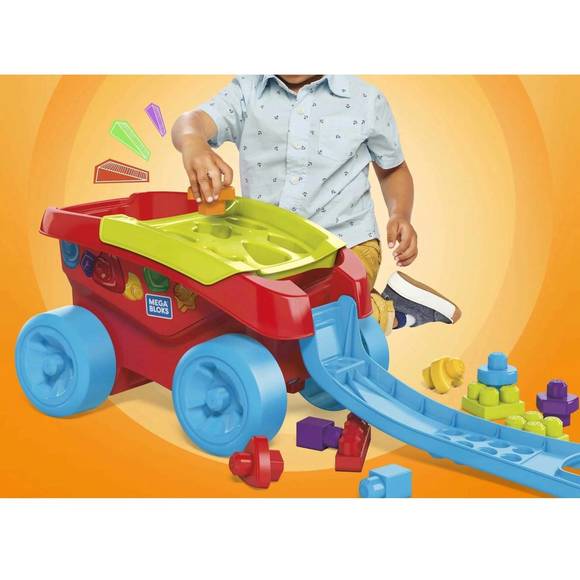 NEW FISHER-PRICE mega bloks shape sorting wagon in red - Picture 4 of 7